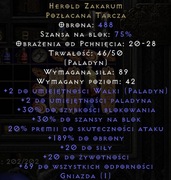 D2Resurrected PC - SC - LADDER - Unikatowa Tarcza Herold Zakarum (Zaka)