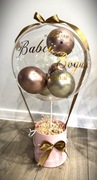 Flower Box z Balonami i siankiem do wypełnienia PERSONALIZOWANY PREZENT