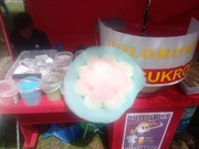 Wata cukrowa i popcorn