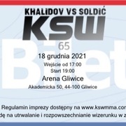 Bilet KSW 65 Khalidov - Soldic Gliwice 18/12/21
