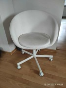 SKRUVSTA Krzesło obrotowe białe z IKEA