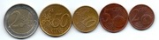 HOLANDIA ZESTAW MONET EUROCENT 2+5+10+50 C + 2 EC 2001 5 SZTUK 