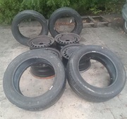 Oryginalne felgi stalowe 16 cali Mercedes 5x112 plus śruby i opony WARSZAWA
