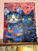 Koty obraz duży akryl na płótnie