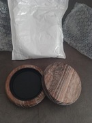 Świecznik drewniany dekoracyjny 2 szt 