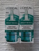 Zestaw 2x L'oreal Bright Reveal peeling kwasowy, 25 ml