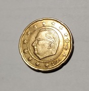 20 Euro centów - Belgia 2006r, śr. 22,25mm, waga 5,7g