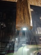 Lampa wisząca loft design drewno 