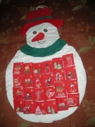 Bałwan bałwanek Olaf kalendarz adwentowy bawełna