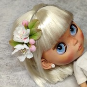 Wianek na głowę dla lalki, opaska kwiatow, opaska na głowę, opaska na sesję