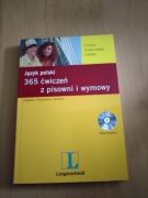 JĘZYK POLSKI 365 ĆWICZEŃ Z PISOWNI I WYMOWY + CD
