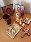 Pamiątki Rosja 6 sztuk drewno 