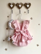 Rampers muslinowy różowy