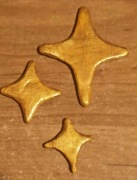 Magnesy Gwiazdki 3.szt (ręcznie wykonane)