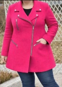 Wiosenny damski płaszczyk długości 3/4 rozm 4XL Eur 48 Uk 20 marki F&F