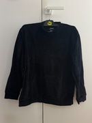 gruba welurowa bluza pull&bear czarna S