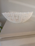 Koszyczek wielkanocny szydełkowy z kordonka 