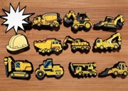 Przypinka ozdoba do butów typu crocs koparka wywrotka