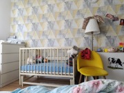 Łóżeczko drewniane Badum Łóżeczko kołyska 60 x 120 cm beżowy