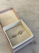 Kolczyki APART z białego złota z diamentami