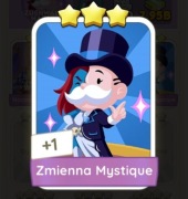 Karta monopoly go 3* Zmienna Mystique 