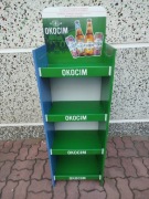 Regał kartonowy - Ekspozytor towarowy - Stojak tekturowy OKOCIM