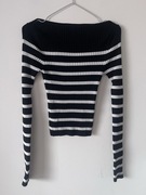 Bluzka na długi rękaw w paski H&M rozmiar xs 34