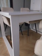 Stół prostokątny rozkładany homedoors klasyczne 130 x 95 x 74,8cm biały