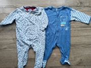 Dwa pajacyki w rozmiarze 68 (jeden gruby materiał firmy 5.10.15.)