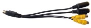 Kabel VIVO AV 9-pin na RCA + S-Video – do kart graficznych, oryginał
