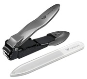 Obcinacz do paznokci z łapaczem, bez rozprysków, trymer do paznokci 