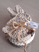 Podkładki pod kubek zajączki handmade 6 szt
