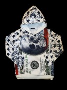 Bluza męska z kapturem i kieszeniami z dużym logo czaszki