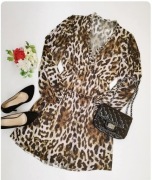 Sukienka panterka cętki leopard 