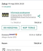 Opony 185/65 R15 Lato + Felgi stalowe 15 4x100