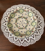 Talerz obiadowy płaski 26 cm Ceramika bolesławiecka