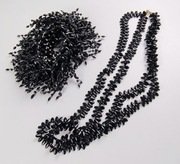 czarny komplet naszyjnik i bransoleta