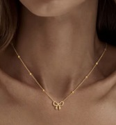 Naszyjnik Kokardka Zezu jewelry Stal chirurgiczna 14k