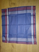 Chusteczka bawełniana do nosa męska naszywka 35 x 38cm niebieska nowa