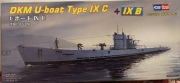 2 x U-boat Type IX C & IX B 1:700 