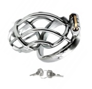 Stalowy Pas cnoty Chastity cage Zintegrowany Dilator oring 50mm