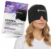 CZAPKA ŁAGODZĄCA MIGRENĘ Ból Głowy Kompres Żelowy Chłodząca Okład Maska