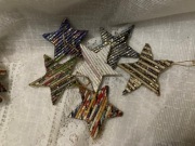 Oryginalne gwiazdki kolorowe z wikliny papierowej