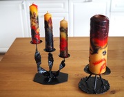 Świecznik metaloplastyka