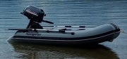 Łódź ponton motorówka z silnikiem 6KM