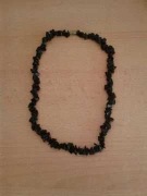 Naszyjnik czarny agat 47cm