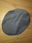 Czapka męska z daszkiem Beret męski 60cm szary PRL metka kaszkiet