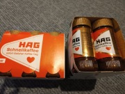 Unikat Kolekcjonerski! Kawa HAG Schnellkaffee lata 70/80 - Zestaw 6 szt.x2