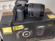 Nikon D3500+Obiektyw AF-S DX18-140mm ED VR.