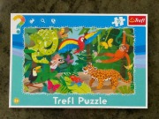 Puzzle ramkowe Trefl 15 el. Zwierzęta dżungli 3+